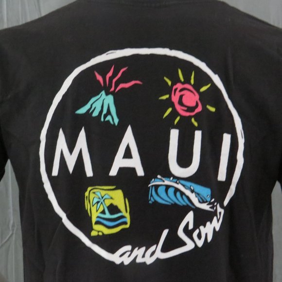 Vintage Graphic T-shirt - Maui Sons Huge Back Graphic - Men's Large - Picture 2 of 9